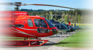 Helikopter verschiedene Typen für 1-6 Passagiere