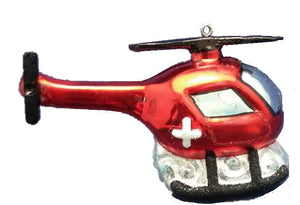 Weihnachts "Kugel" Helikopter mit Schweizerkreuz - Heli GmbH